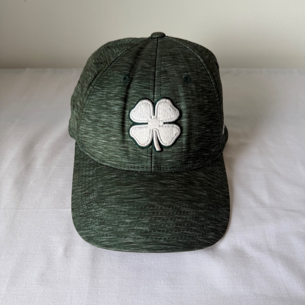 Black Clover Lucky Heather Performance Fitted Golf Hat Olive Green L/XL Cap